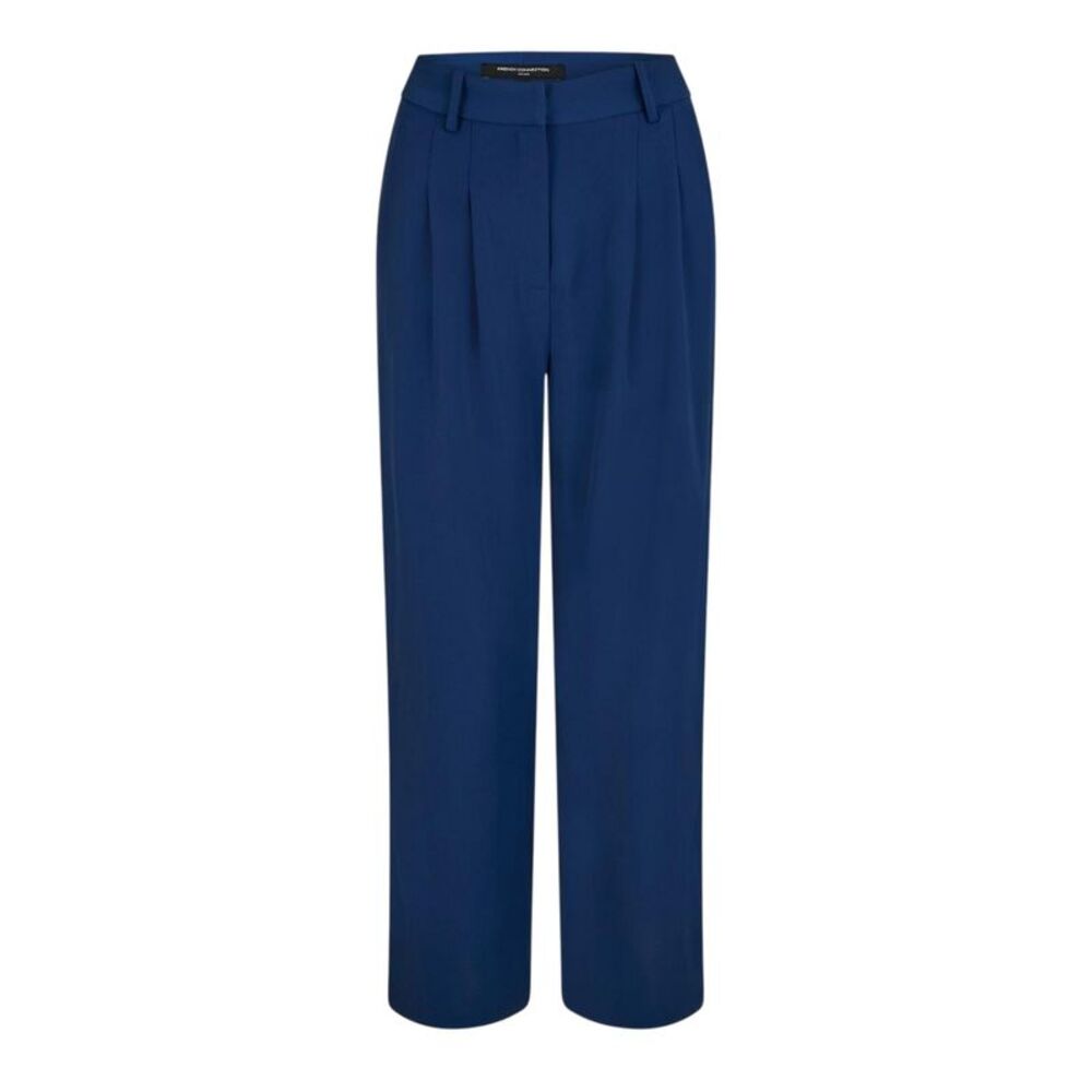 French Connection Womens/Ladies Harry Pleated Wide Leg Suit Trousers / Midnight